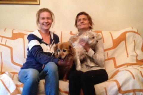 Anito con Giulia e sua nuova mamma